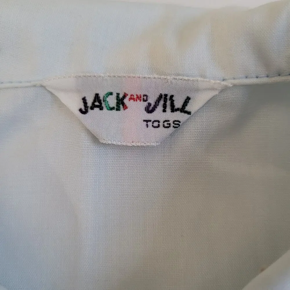 Jack & Jill Togs 1960s Toddler Outfit Set Blouse Jacket Suspender Skirt Costume